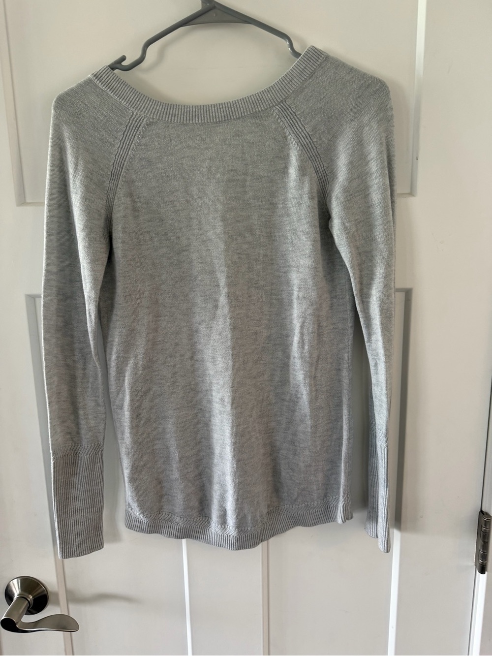 Lululemon Light Gray Women's Boatneck Sweater - Size 2/4